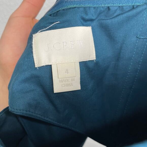 J.Crew Womens Dress Size 4 Blue Strapless Cutout Short Mini Sweetheart Neck - Picture 3 of 13